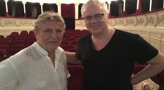 Tim Robbins a venit, la Teatrul Odeon, să-l întâlnească pe Andrei Şerban