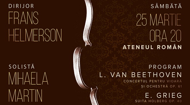 Mihaela Martin și Frans Helmeron în concert alături de Camerata Regală