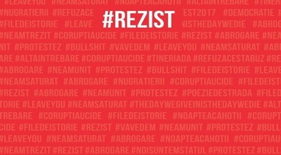 Albumul „#rezist. Pancarte de la protestele OUG 13/2017“ a fost lansat pe piaţă şi se găseşte în librării