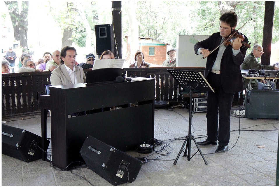 Vioara lui Enescu în parcurile bucureștene