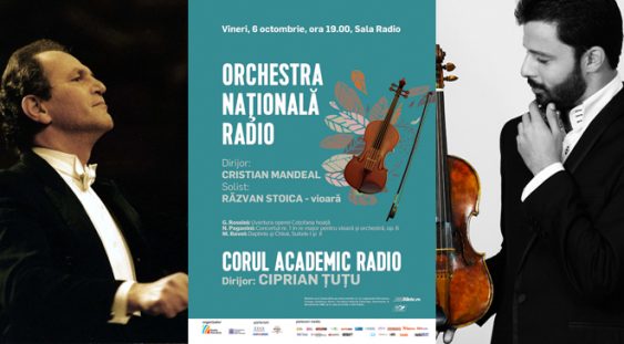 Dirijorul Cristian Mandeal și violonistul Răzvan Stoica vor evolua împreună