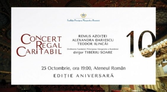 Fundația Principesa Margareta a României organizează în această seară ediția a zecea a Concertului Regal, în scopul strângerii de fonduri în beneficiul programului Tinere Talente.