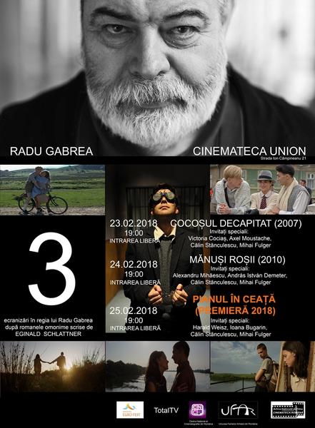 gabrea Radu Gabrea, omagiat la Cinema Union prin trilogia sa după Eginald Schlattner