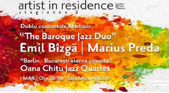 De Mărțisor, dublu concert de jazz la ARCUB