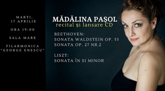 Pianista de renume internaţional Mădălina Paşol revine la Ateneul Român