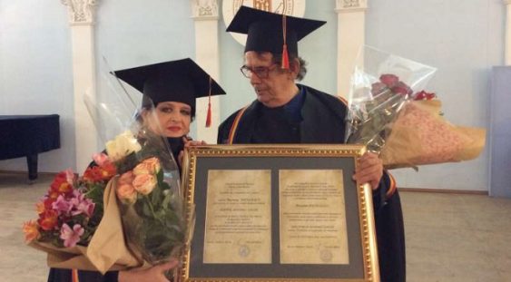 Mariana Nicolesco şi Radu Varia – Doctor Honoris Causa ai Academiei de Arte din Chişinău