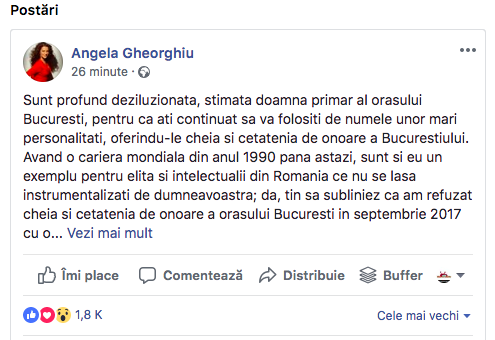 Post Angela Gheorghiu