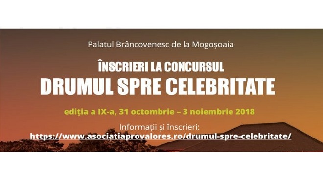 Înscrieri la Concursul “Drumul spre celebritate” ediția a IX-a