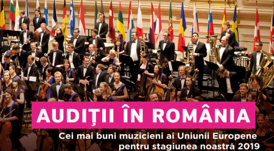 Audiții în România pentru Orchestra de Tineret a Uniunii Europene – EUYO