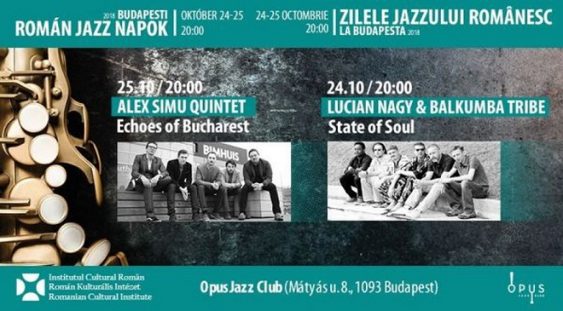 ‘Zilele jazzului românesc’, la Opus Jazz Club din Budapesta