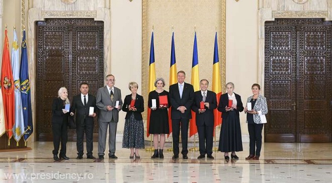 Maia Morgenstern, Cătălina Buzoianu şi Ernst Leonhardt – decoraţi de preşedintele Iohannis