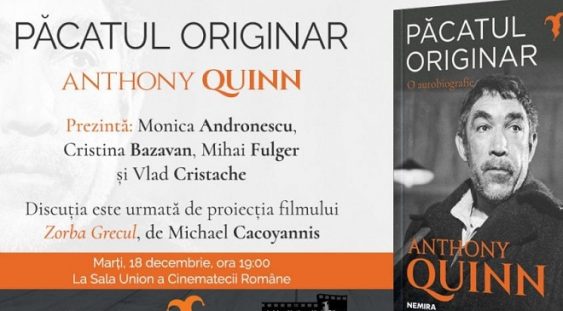 Lansarea autobiografiei lui Anthony Quinn și proiecția filmului Zorba Grecul