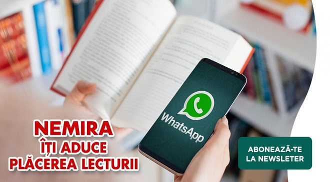 Editura Nemira lansează newsletter-ul Plăcerea lecturii pe WhatsApp
