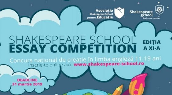 S-a dat START înscrierilor la Shakespeare School Essay Competition – ediția #11!