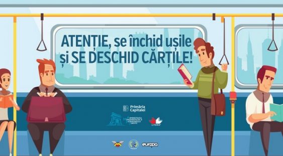 Cartea la metrou: Atenție se închid ușile, se deschid cărțile!