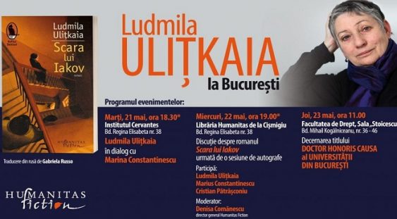Ludmila Ulițkaia, una dintre cele mai apreciate scriitoare ale lumii, revine la București