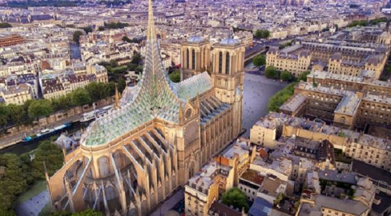 FOTO | Restaurare Notre Dame: O propunere plasează o grădină şi o fermă pe acoperişul catedralei
