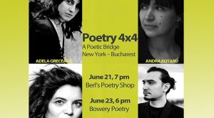  „Poezie 4X4” – Pod poetic New York-București