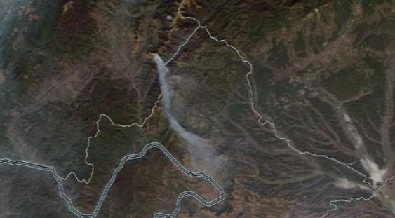 Incendiile de vegetație din Parcul Național Domogled – Valea Cernei se văd din satelit