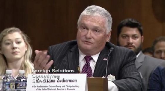 Adrian Zuckerman, confirmat ambasador al SUA în România de Senatul american