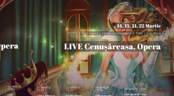 Opera Comică pentru Copii va transmite live online spectacolul Cenușăreasa