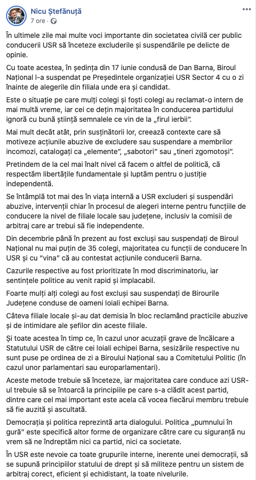 Screenshot-2020-06-18-at-23.10.30 Acuzații dure în USR