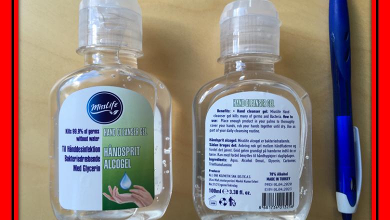 Alertă la nivel european: Gel de mâini periculos, toxic pentru sistemul nervos central și pentru ochi