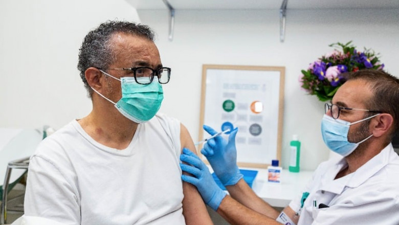Directorul general al OMS s-a vaccinat împotriva Covid-19: „Vaccinurile salvează vieți”