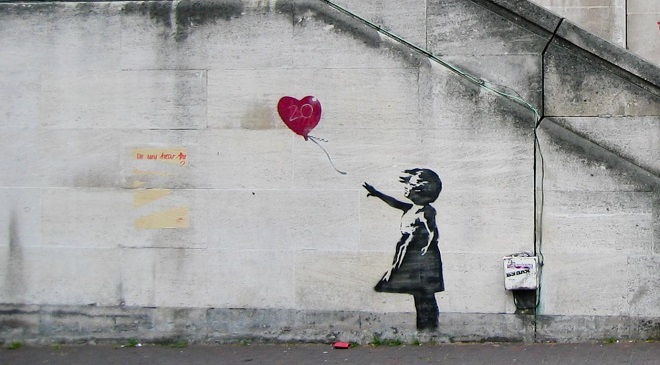 Banksy, în licitație la București