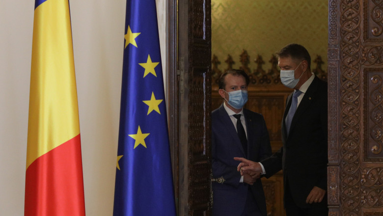 Klaus Iohannis l-a chemat pe Florin Cîțu la Palatul Cotroceni pentru a discuta despre criza din coaliție