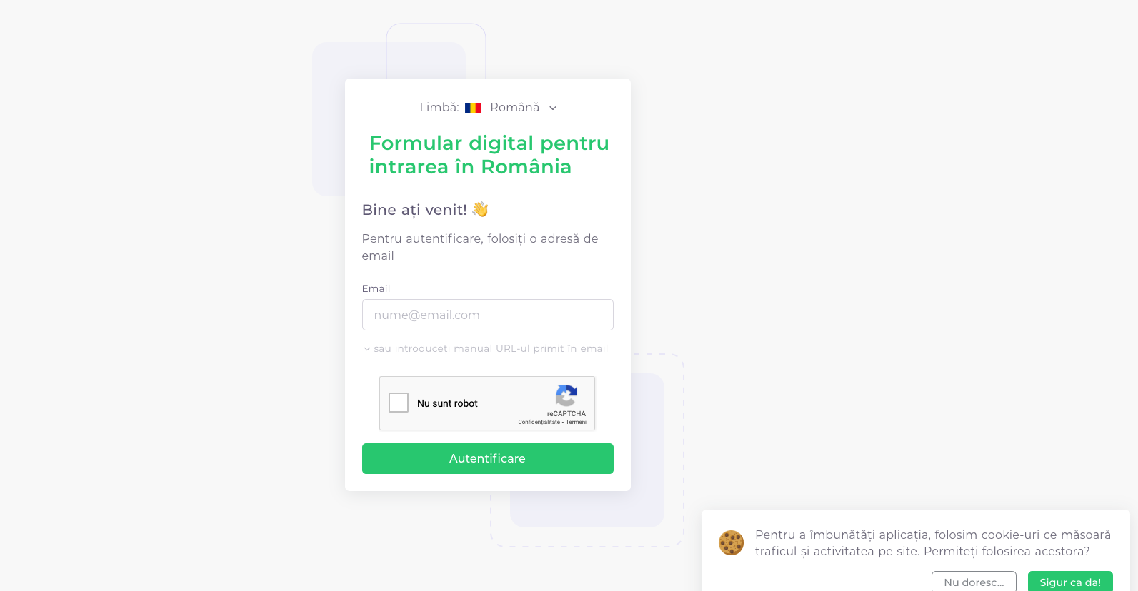 La intrarea în România, formularul digital a devenit obligatoriu