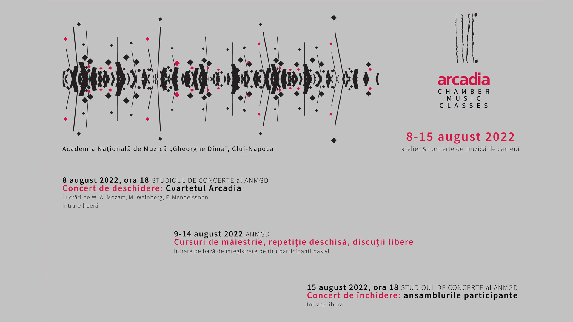Arcadia CHAMBER MUSIC CLASSES: atelier de muzică de cameră