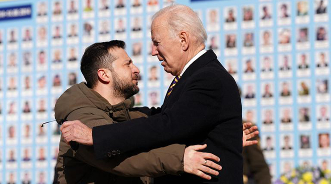 Președintele american Joe Biden a vizitat azi Kievul