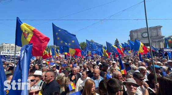 Cel mai mare miting pro-UE din Moldova
