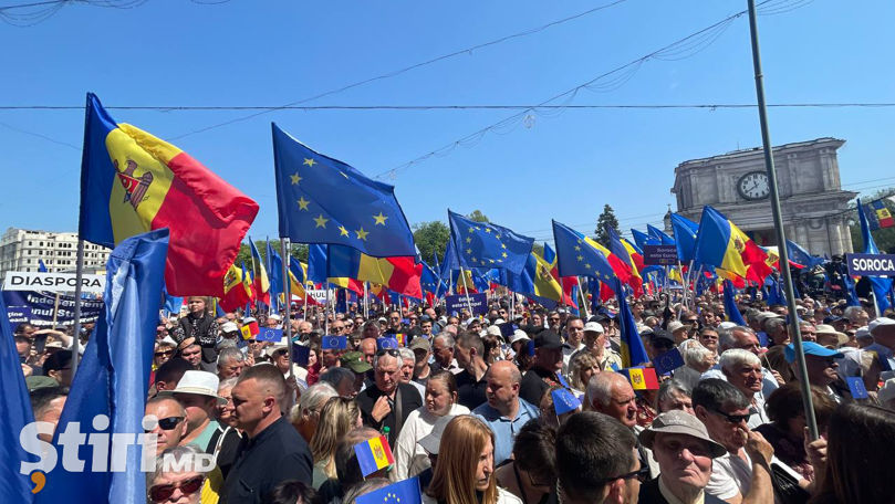 Cel mai mare miting pro-UE din Moldova