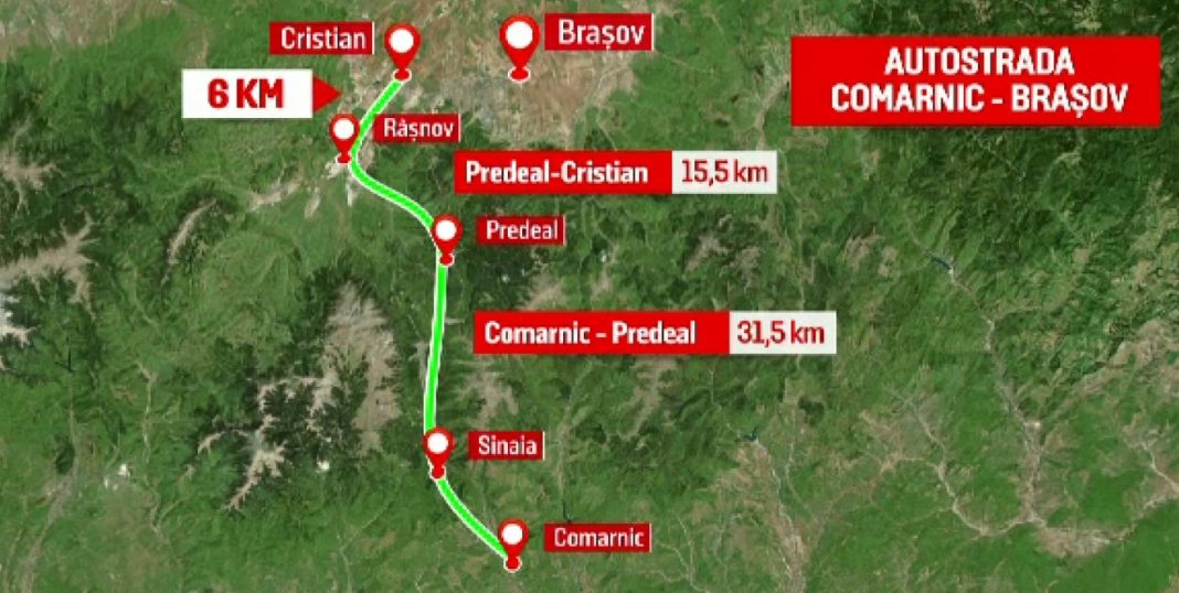 Licitația pentru primii 5 kilometri din autostrada București-Brașov aproape de lansare