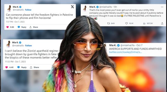 Playboy încetează colaborarea cu Mia Khalifa din cauza susținerii acesteia pentru Hamas