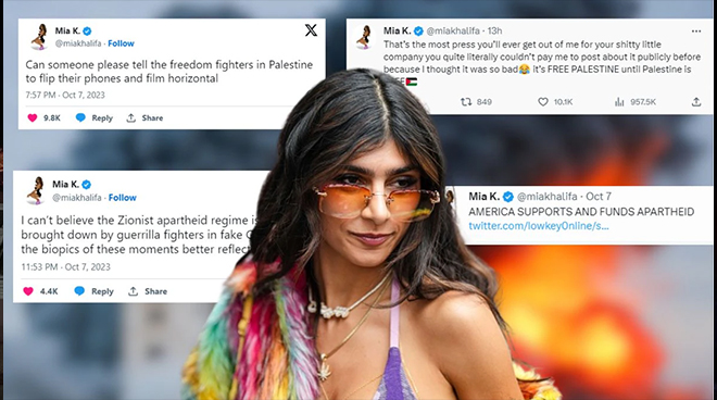 Playboy încetează colaborarea cu Mia Khalifa din cauza susținerii acesteia pentru Hamas