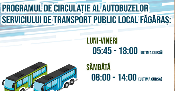 Modificarea programului transportului în comun la Făgăraș stârneşte nemulțumirea cetățenilor