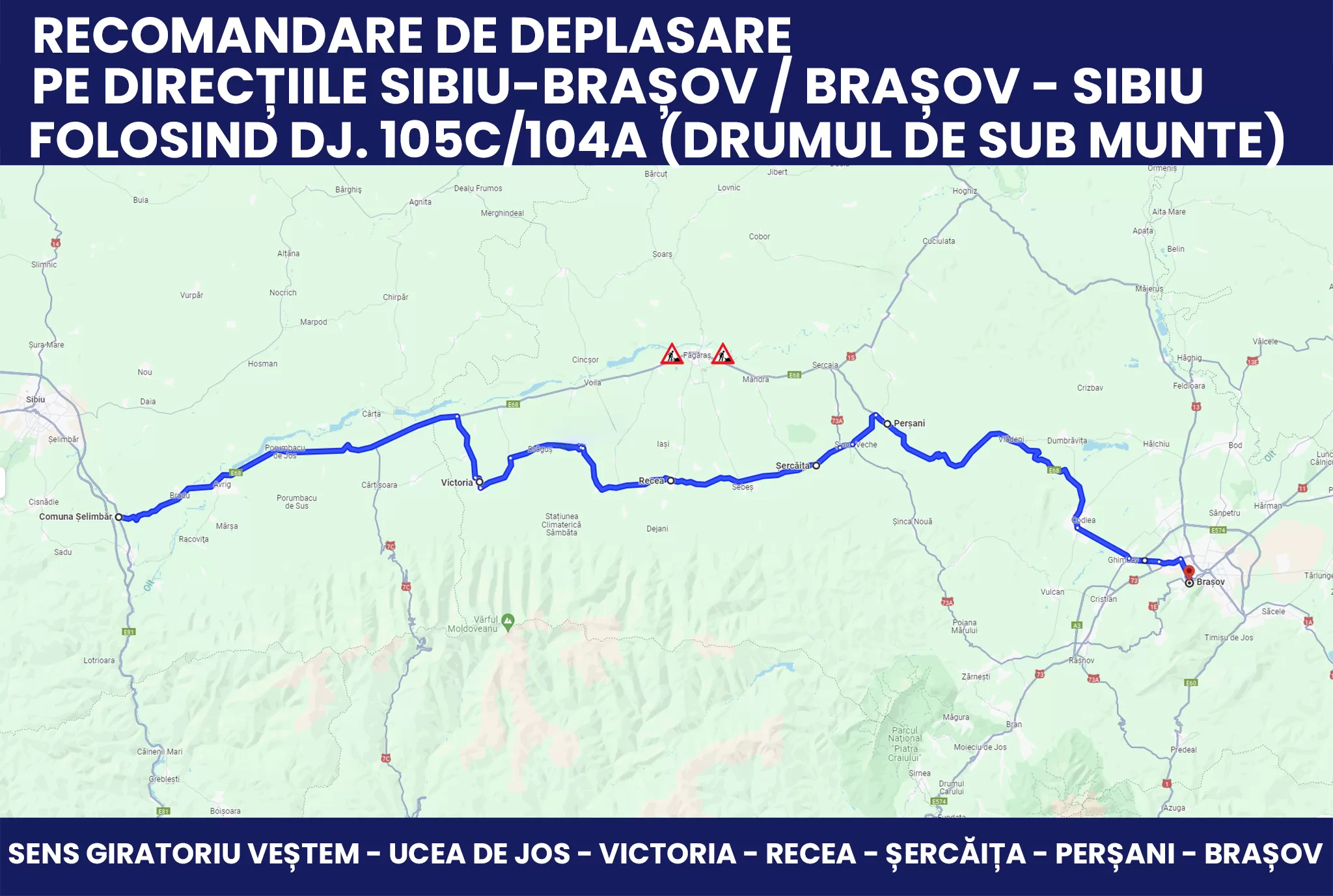 450438246_790136126641626_2695010375740329924_n-jpg Primăria Făgăraș face recomandări șoferilor care tranzitează zona urmare a închiderii circulației pe Valea Oltului