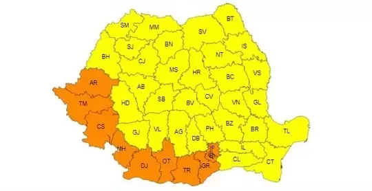 harta2-jpg-e1720586559343 Avertizarea de caniculă e valabilă și miercuri în nouă județe și în București