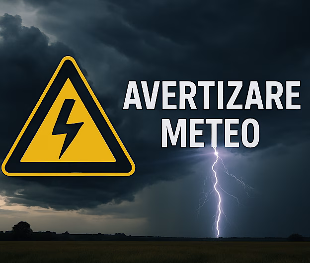 Furtuni violente în jumătatea vestică a țării, vreme caldă și liniștită în București