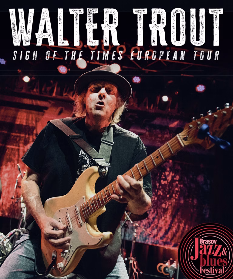 Walter Trout, legendă a blues-rockului, va urca pe scenă la Brașov Jazz & Blues Festival 2026