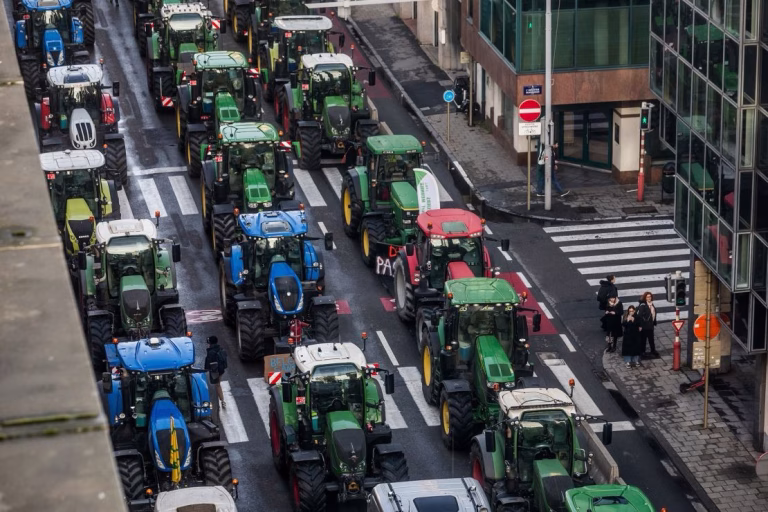 Protest masiv la Bruxelles împotriva acordului Mercosur înainte de votul din PE