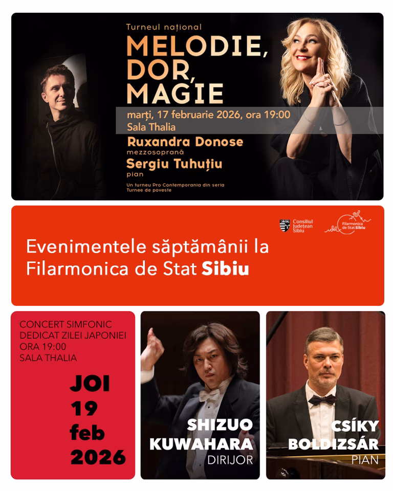 Filarmonica de Stat Sibiu lansează un turneu național și un concert dedicat Japoniei