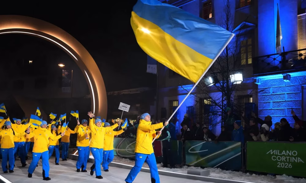 ceremonia deschidere, Jocurile Olimpice, pancarta Ucrainei, rusoaica Kucherova, solidaritate Ucraina