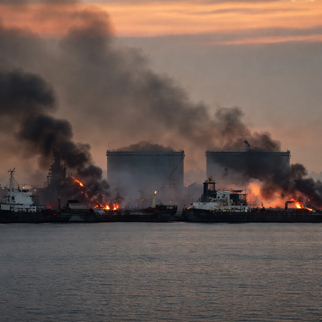 Atac masiv ucrainean asupra unui port rusesc de la Marea Neagră | Radio ...
