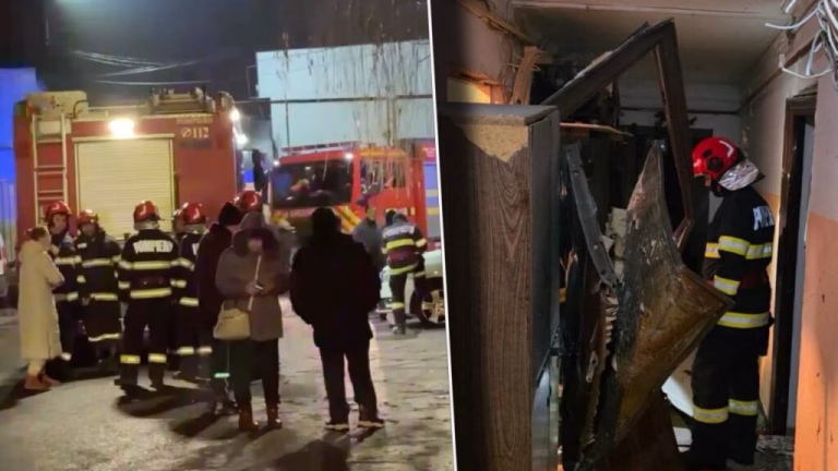 Explozie în Chitila: 40 de persoane evacuate, două victime transportate la spital