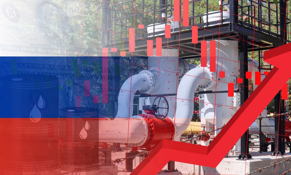 creştere 32,4%, Ministerul de Finanţe, petrol şi gaze, Războiul din Orientul Mijlociu, veniturile Rusiei