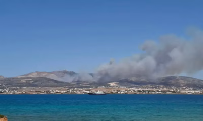 incendii Paros, localitati evacuate, pompieri Paros, salvatori romani, vegetatie uscata
